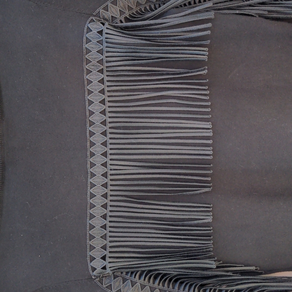 I.N.C. Black Fringe Sweater XS-S - Picture 4 of 4